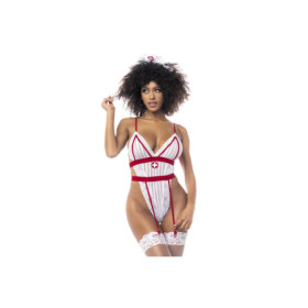 Costume infirmière avec body et serre-tête 